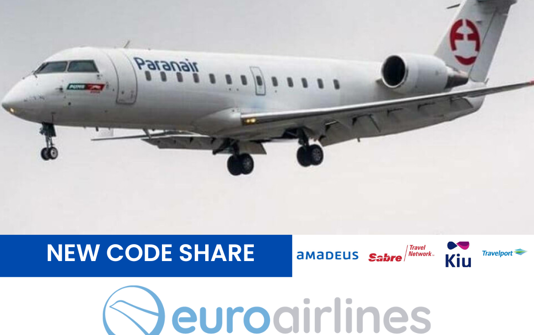 El Grupo Euroairlines anuncia el código compartido con la aerolínea Paranair