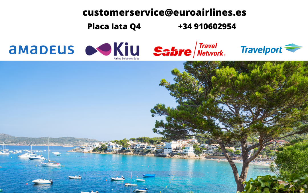 Euroairlines anuncia la nueva ruta entre Castellón y Palma de Mallorca.