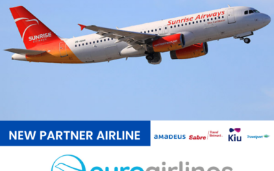 Sunrise Airways y Euroairlines anuncian acuerdo de distribución global.